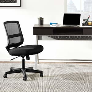 HON ValuTask Mid-Back Mesh Task Chair, Armless Black Mesh Computer Chair (HVL206) for $100 HON ValuTask Mid-Back Mesh Task Chair, Armless Black Mesh Computer Chair (HVL206) for $100