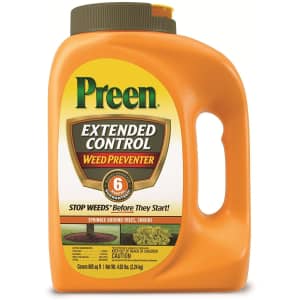 Preen Extended Control Weed Preventer for $20 Preen Extended Control Weed Preventer for $20