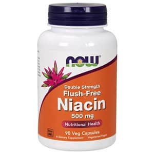 Now Foods NOW Supplements, Niacin (Vitamin B-3) 500 mg, Flush-Free, Double Strength, Nutritional Health, 90 for $15