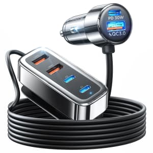 Ainope 6-Port USB-C Car Charger for $22
