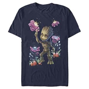 Marvel Men's Universe Groot Plants No BG T-Shirt, Navy Blue, Small for $10 Marvel Men's Universe Groot Plants No BG T-Shirt, Navy Blue, Small for $10