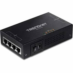 TRENDnet 65W 4-Port Gigabit PoE+ Injector, TPE-147GI, 4 x Gigabit Ports(Data in), 4 x gigabit PoE for $65