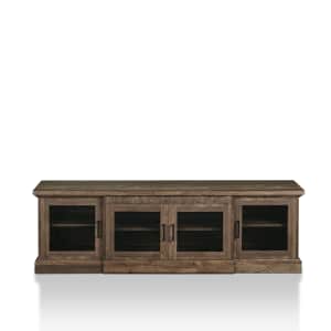 Corbette Rustic 69" Reclaimed Oak 6-Shelf TV Stand for $140