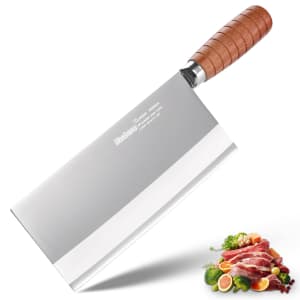 Haobone 8" Professional Meat Cleaver for $26