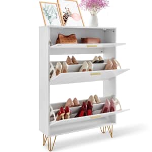 Vevor Wood Shoe Storage Cabinet for $60 Vevor Wood Shoe Storage Cabinet for $60
