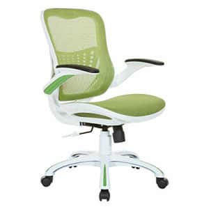 Office Star Riley Ventilated Manager's Office Desk Chair with Breathable Mesh Seat and Back, Green for $363