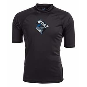 Kanu Surf Men's Paradise UPF 50+ Short Sleeve Sun Protective Rashguard Swim Shirt, Surf Camo Black, for $22 Kanu Surf Men's Paradise UPF 50+ Short Sleeve Sun Protective Rashguard Swim Shirt, Surf Camo Black, for $22