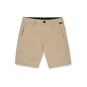 Volcom Frickin Cross Shred Hybrid Stretch Chino Short (Big Little Boys Sizes), Dark Khaki, 29 for $40