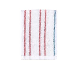 Kate Spade New York Disco 600 GSM Terry 1 Piece Stripe Wash Cloth, 13 x 13 Inches, 100% Cotton for $15