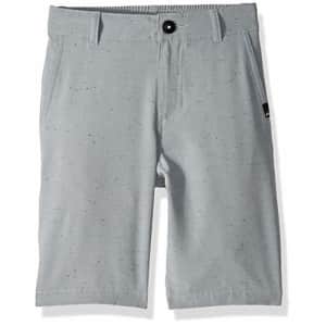 Quiksilver Boys' Union NEP Amphibian 14" Hybrid Walk Short, Sleet, 2 for $15