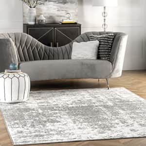nuLOOM Deedra Modern Abstract Area Rug, 3' x 5', Grey for $15