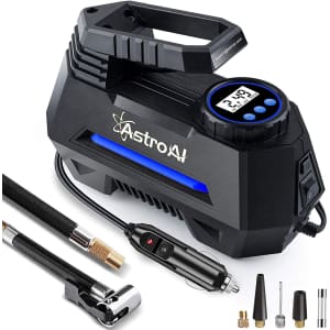 AstroAI 12V Portable Air Compressor Tire Inflator for $28 AstroAI 12V Portable Air Compressor Tire Inflator for $28