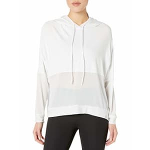 Body Glove Active Women's Juno Loose FIT Activewear Long Sleeve Hoodie, Snow, Large for $45