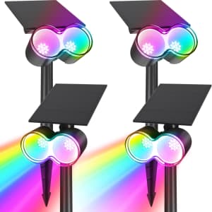 Barrina Solar LED Spotlight 4-Pack for $26 Barrina Solar LED Spotlight 4-Pack for $26