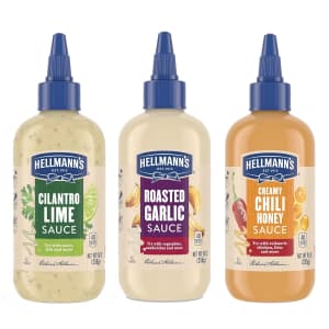 Hellmann's 9-oz. Drizzle Sauce Variety 3-Pack for $11 Hellmann's 9-oz. Drizzle Sauce Variety 3-Pack for $11