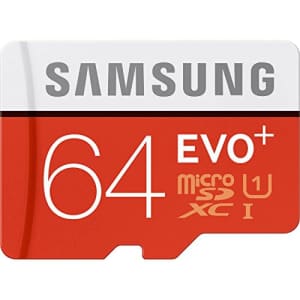 Samsung EVO+ MB-MC64DA/AM 64GB microSDXC memory card w/ adapter for $21