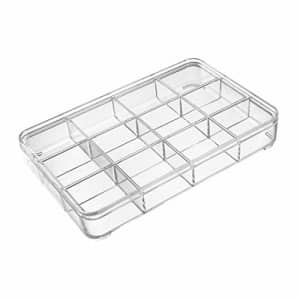 uxcell Component Storage Box - PS Fixed 12 Grids Electronic Component Containers Tool Boxes Clear for $16