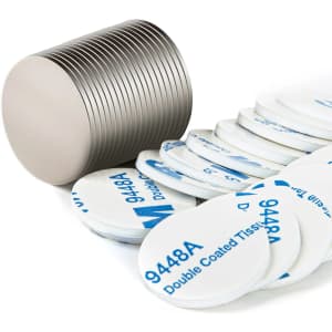 Magnet Disc with Double Side Adhesive 20-Pack for $8