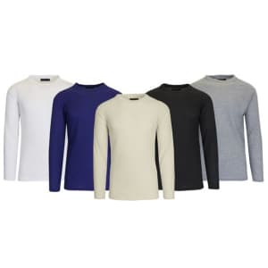 Men's Long-Sleeve Waffle-Knit Thermal Shirt 6-Pack. That's a steep savings of $100.