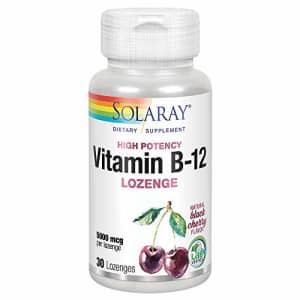 Solaray Vitamin B-12 5000mcg Lozenges | Natural Cherry Flavor | Healthy Energy & Nerve Function for $12