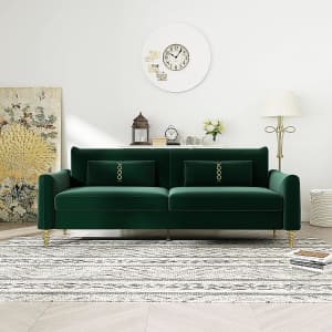 85" Velvet Living Room Couch for $399
