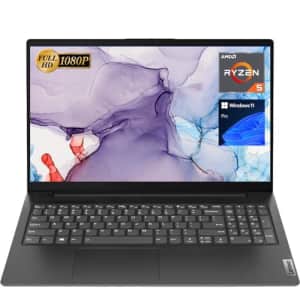 Lenovo V15 Laptop, 15.6" FHD Display, AMD Ryzen 5 5500U Hexa-core Processor (Beat Intel i7-1065G7), for $629