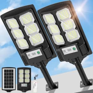 Vipzon Solar Flood Light 2-Pack for $25