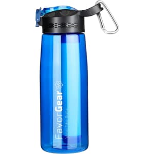 Favorgear 20-oz. Water Bottle with 4-Stage Filtration for $11 Favorgear 20-oz. Water Bottle with 4-Stage Filtration for $11
