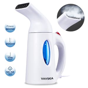 Vavsea 800W Portable Clothing Steamer for $16 Vavsea 800W Portable Clothing Steamer for $16