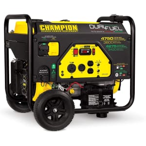 Champion Power Equipment 3800W Dual Fuel RV Ready Portable Generator for $979