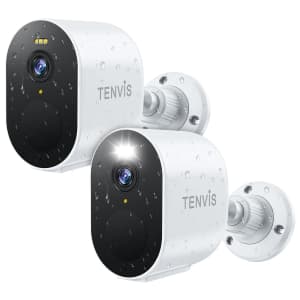 Tenvis 2K 4MP Wireless Security Camera 2-Pack for $20