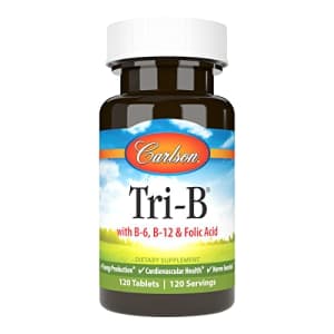 Carlson Labs Carlson - Tri-B, Vitamin B Complex, 25 mg Vitamin B-6, 400 mcg Vitamin B-12, Folic Acid Energy for $24