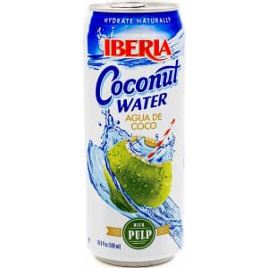 Iberia 16.9-fl. oz. Coconut Water with Pulp 24-Pack for $26 via Sub & Save