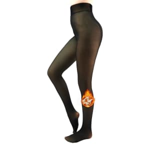 X-Cheng Women's Fleece-Lined Tights for $11