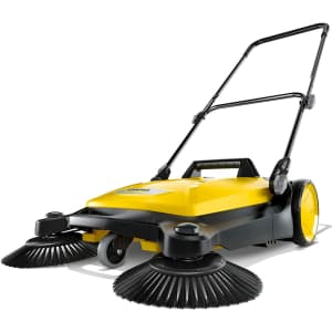 Karcher S 4 Twin Walk-Behind Outdoor Push Sweeper. Clip the 15% off on-page coupon for a savings of $19. It's a low by $22, but most stores charge $130 or more.