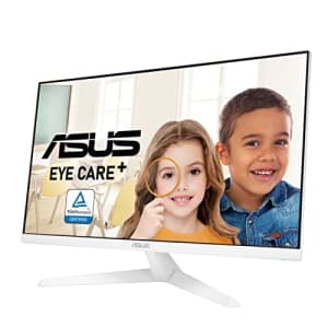 ASUS VY279HE-W 27 1080P Monitor - White, Full HD, 75Hz, IPS, Adaptive-Sync/FreeSync, Eye Care Plus, for $99