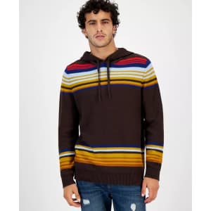 Sun + Stone Men's Chenille Hooded Sweater for $13