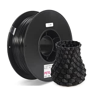 Inland 1.75mm Black PETG 3D Printer Filament, Dimensional Accuracy +/- 0.03 mm - 1kg Spool (2.2 lbs) for $25 Inland 1.75mm Black PETG 3D Printer Filament, Dimensional Accuracy +/- 0.03 mm - 1kg Spool (2.2 lbs) for $25