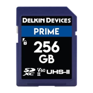 Delkin DDSDB1900256 Devices 256GB Prime SDXC UHS-II (U3/V60) Memory Card for $70
