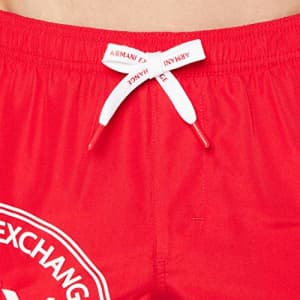 A|X Armani Exchange Men's Contrast Color Classic Circle Logo Drawstring Swim Trunk, Chinese for $53