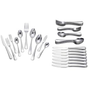 Home Decorators Collection Maywood 45-Piece Stainless Steel Flatware Set for $38