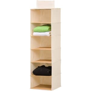 Honey Can Do 6-Shelf Hanging Closet Organizer for $22