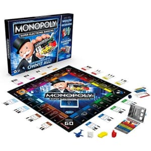 Hasbro Monopoly Super Electronic Banking Board Game for $45