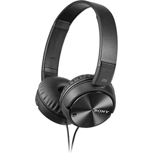Sony MDR-ZX110NC Extra Bass Noise-Cancelling Headphones with Neodymium Magnets & 30mm Drivers, for $31