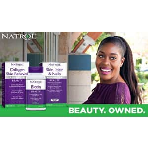 Natrol Biotin Beauty Tablets, Promotes Healthy Hair, Skin and Nails, Helps Support Energy for $20