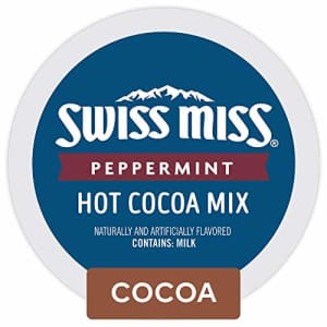 Swiss Miss Peppermint Hot Cocoa Single Serve Keurig K-Cup Pods, 12 Count for $14 Swiss Miss Peppermint Hot Cocoa Single Serve Keurig K-Cup Pods, 12 Count for $14