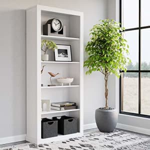 EdenbrookSumac Laminate Bookcase, 5-Shelf Organizer for Bedroom Furniture or Home Office Furniture, for $204