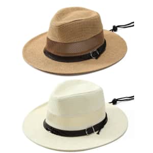 Men's Bucket Hats with Removable Sun Shades: 2 for $10