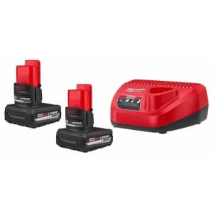 Milwaukee M12 12V Lithium-Ion XC High Output 5.0 Ah Battery Pack w/ free tool for $199