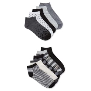 No Boundaries Women's Low-Cut Socks 10-Pack for $3 No Boundaries Women's Low-Cut Socks 10-Pack for $3